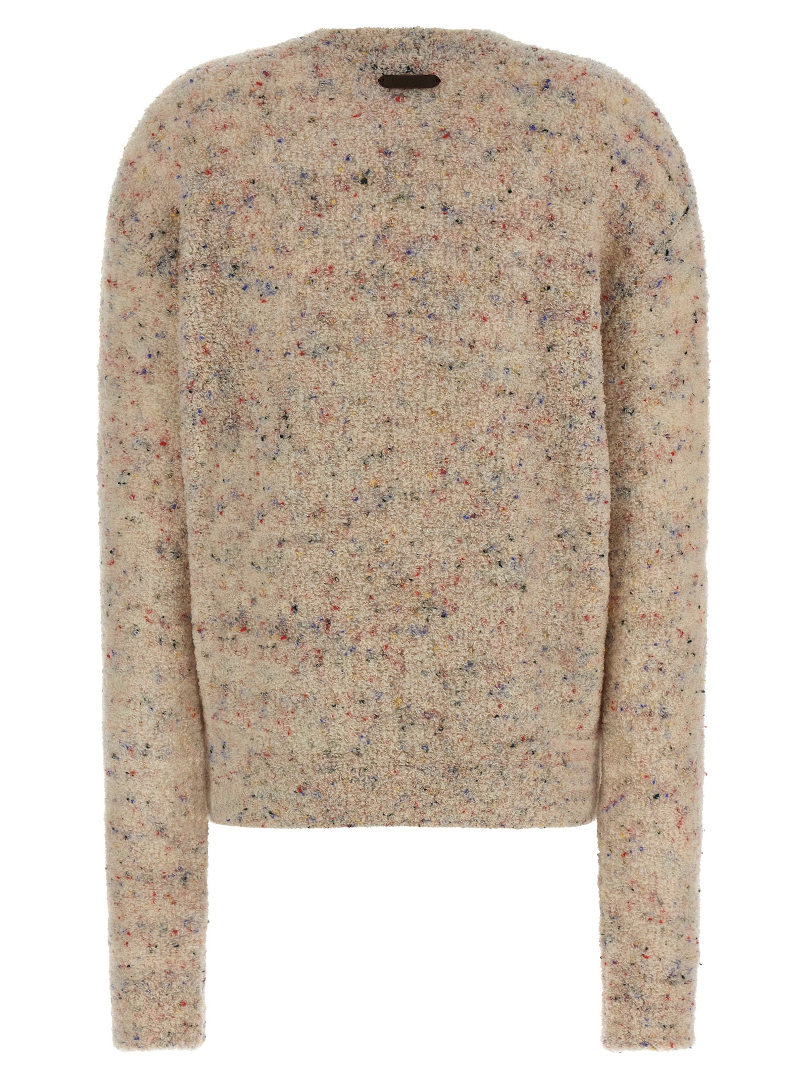 Moschino Mehrfarbige Strickjacke aus reiner Schurwolle