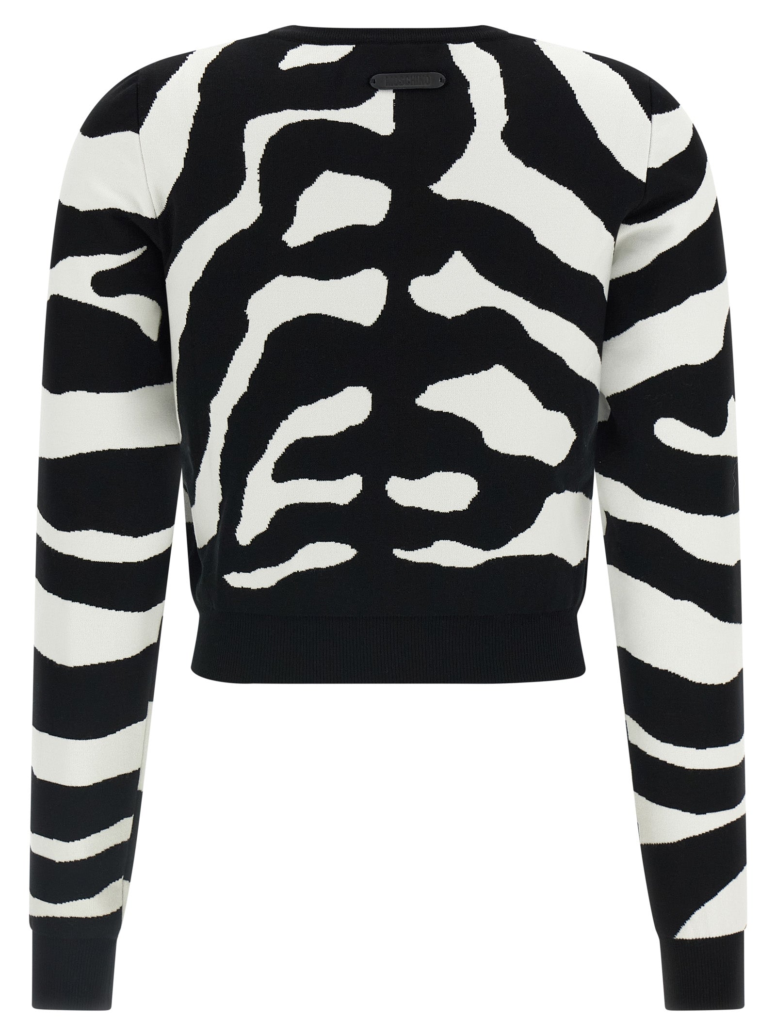 Moschino Schwarzer Cardigan aus Viskose