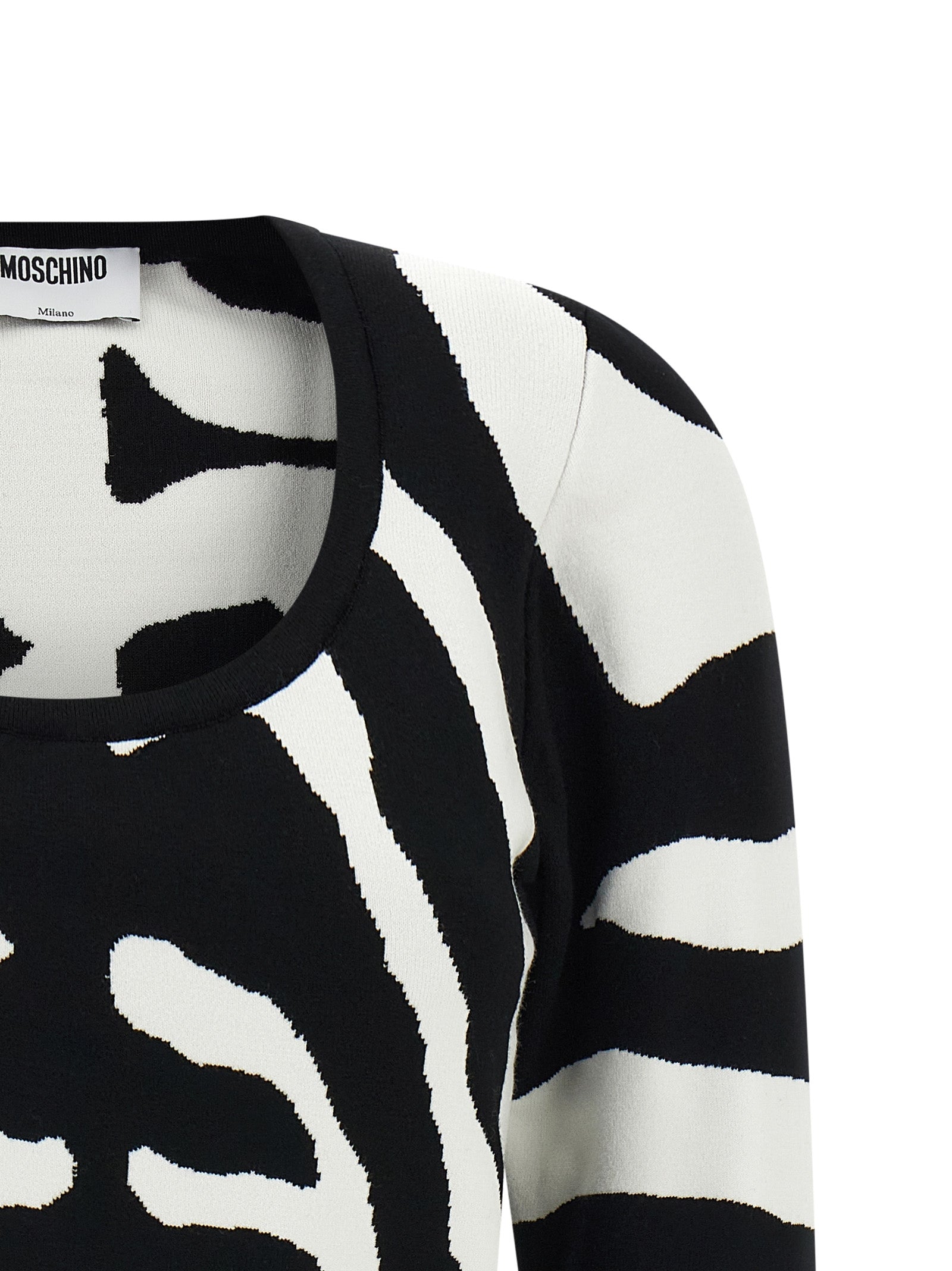 Moschino Schwarzer Cardigan aus Viskose