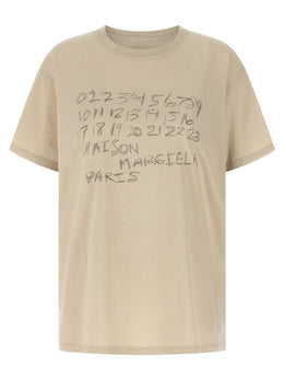 Maison Margiela Beiges Baumwoll-T-Shirt