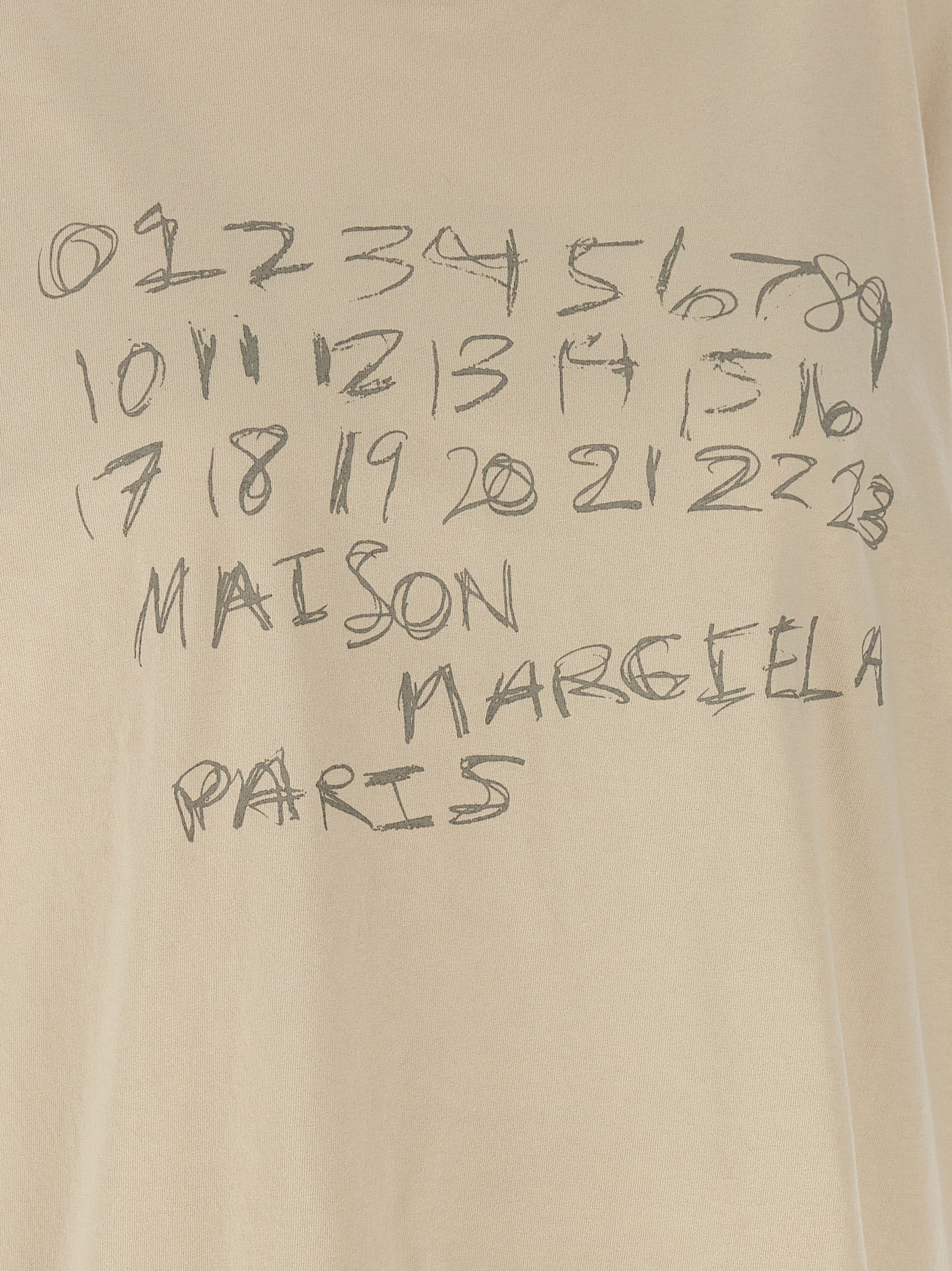 Maison Margiela Beiges Baumwoll-T-Shirt