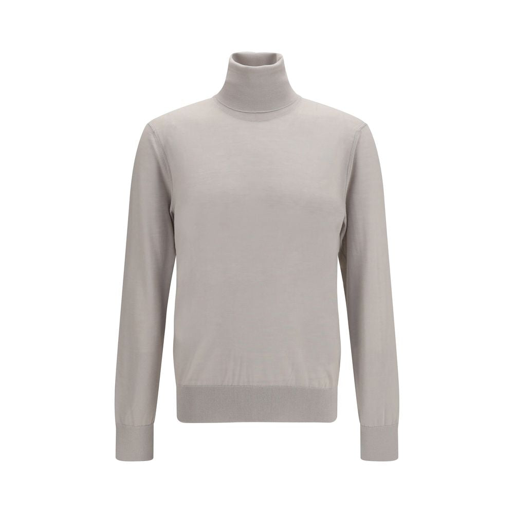 Dolce & Gabbana Beige Kaschmir-Rollkragenpullover