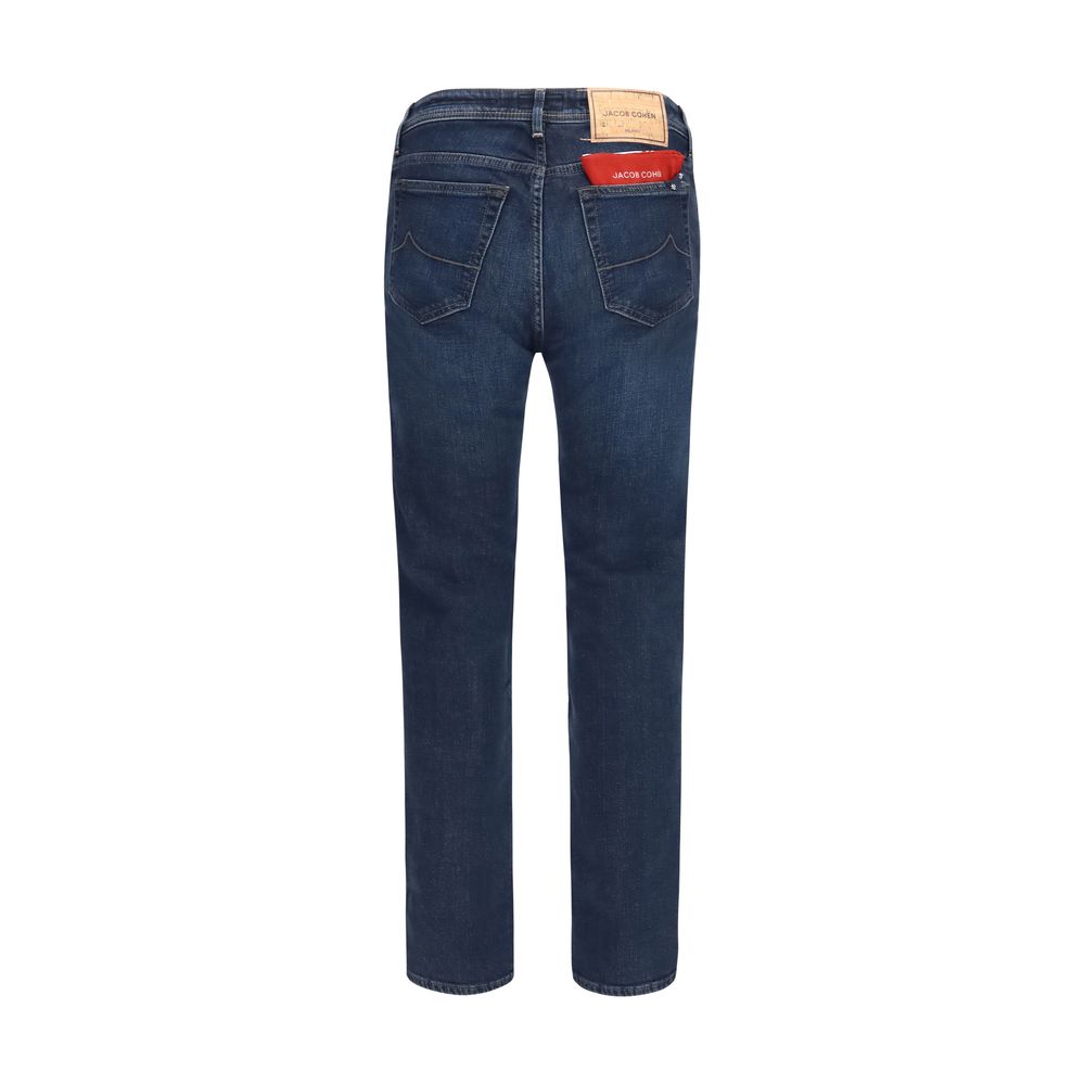 Jacob Cohen Blaue Jeans aus Baumwolle, Tapered Fit