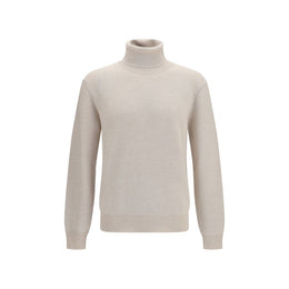 Brioni Beige Kaschmir-Rollkragenpullover