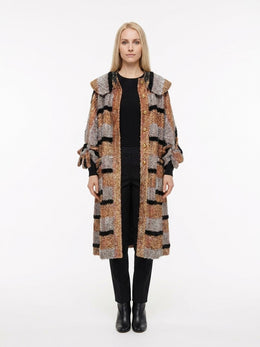 Dolce & Gabbana Mehrfarbiger Leder-Mantel