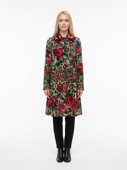 Dolce & Gabbana Mehrfarbiger Wollmantel