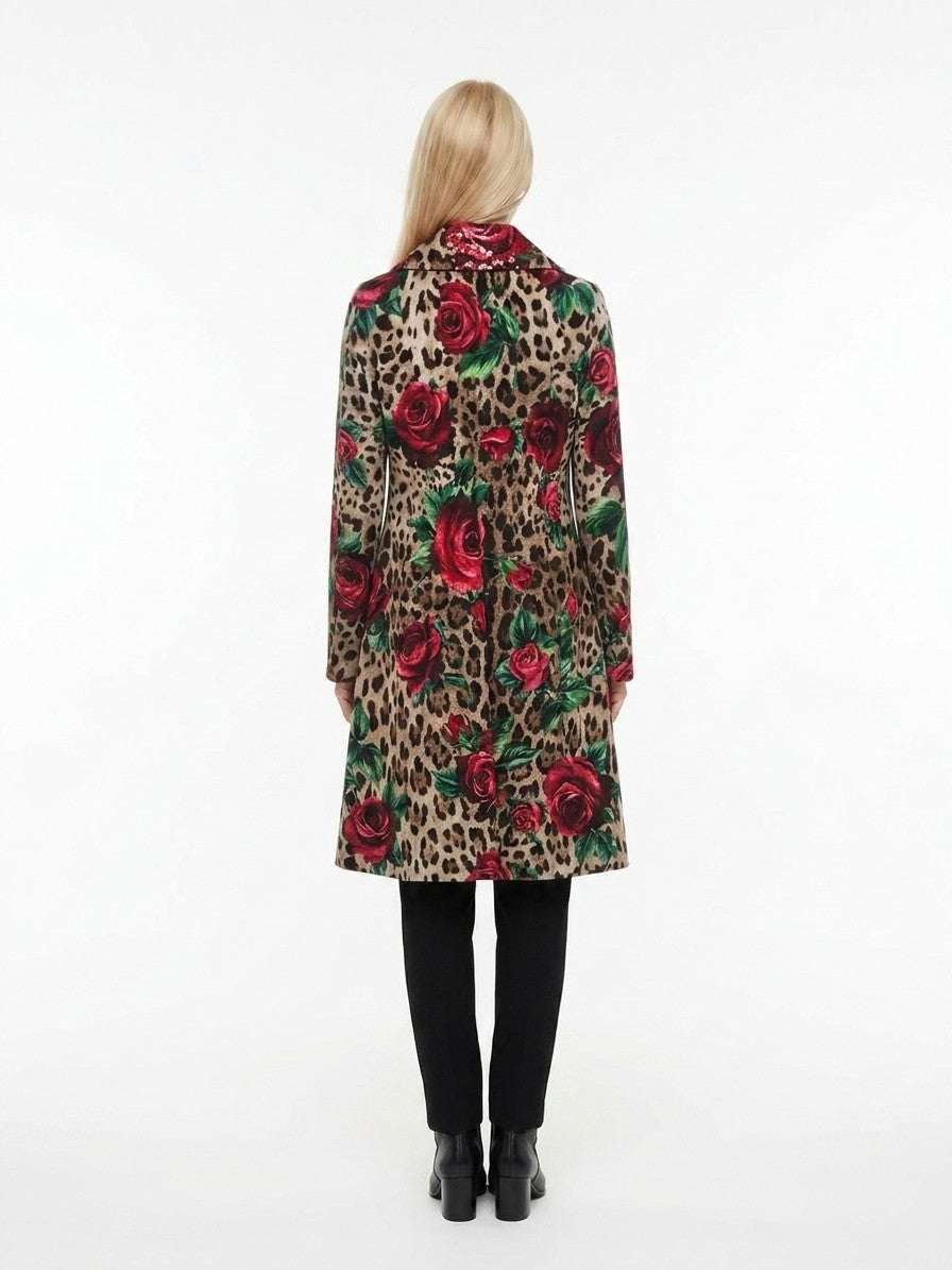 Dolce & Gabbana Mehrfarbiger Wollmantel