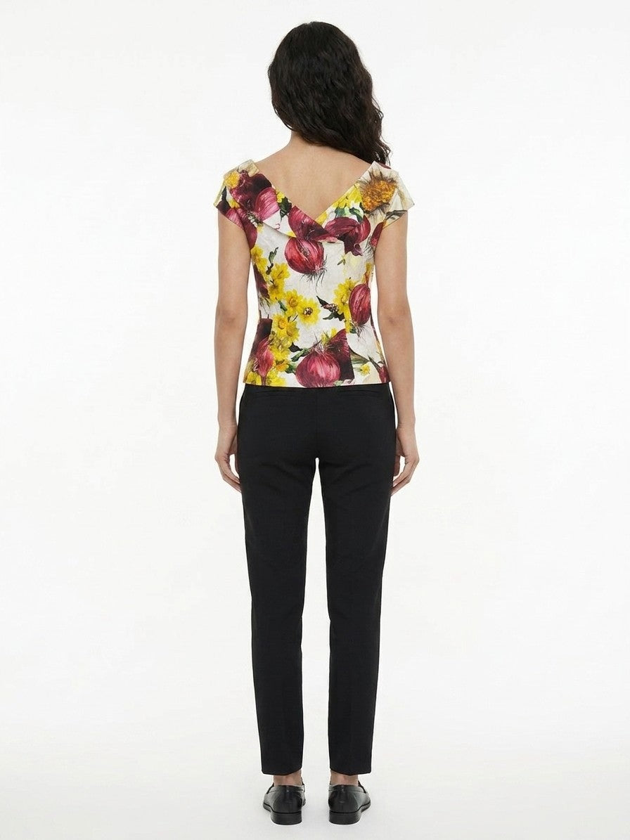 Dolce & Gabbana Mehrfarbiges Hemd aus Baumwolle mit Muster