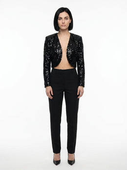 Dolce & Gabbana Schwarze Bikerjacke aus Polyester