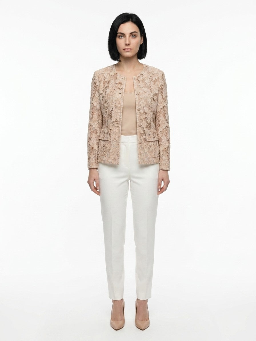 Dolce & Gabbana Beige Baumwoll-Ärmellose Jacke
