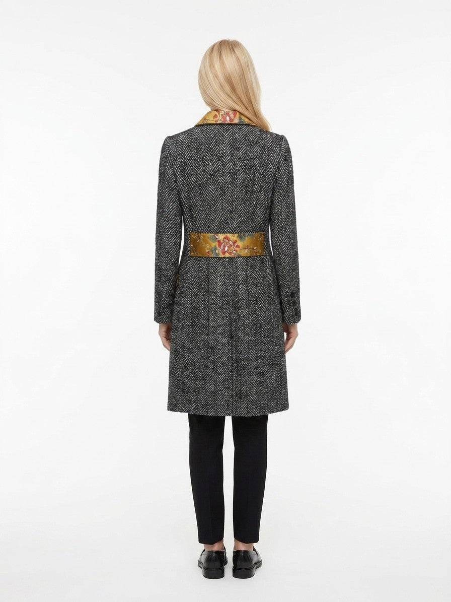 Dolce & Gabbana Mehrfarbiger Mantel aus Elasthan