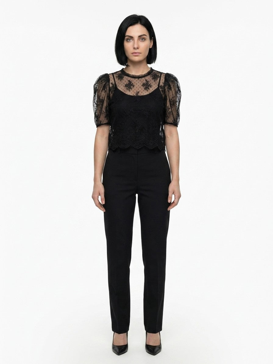 Dolce & Gabbana Schwarze Nylonbluse