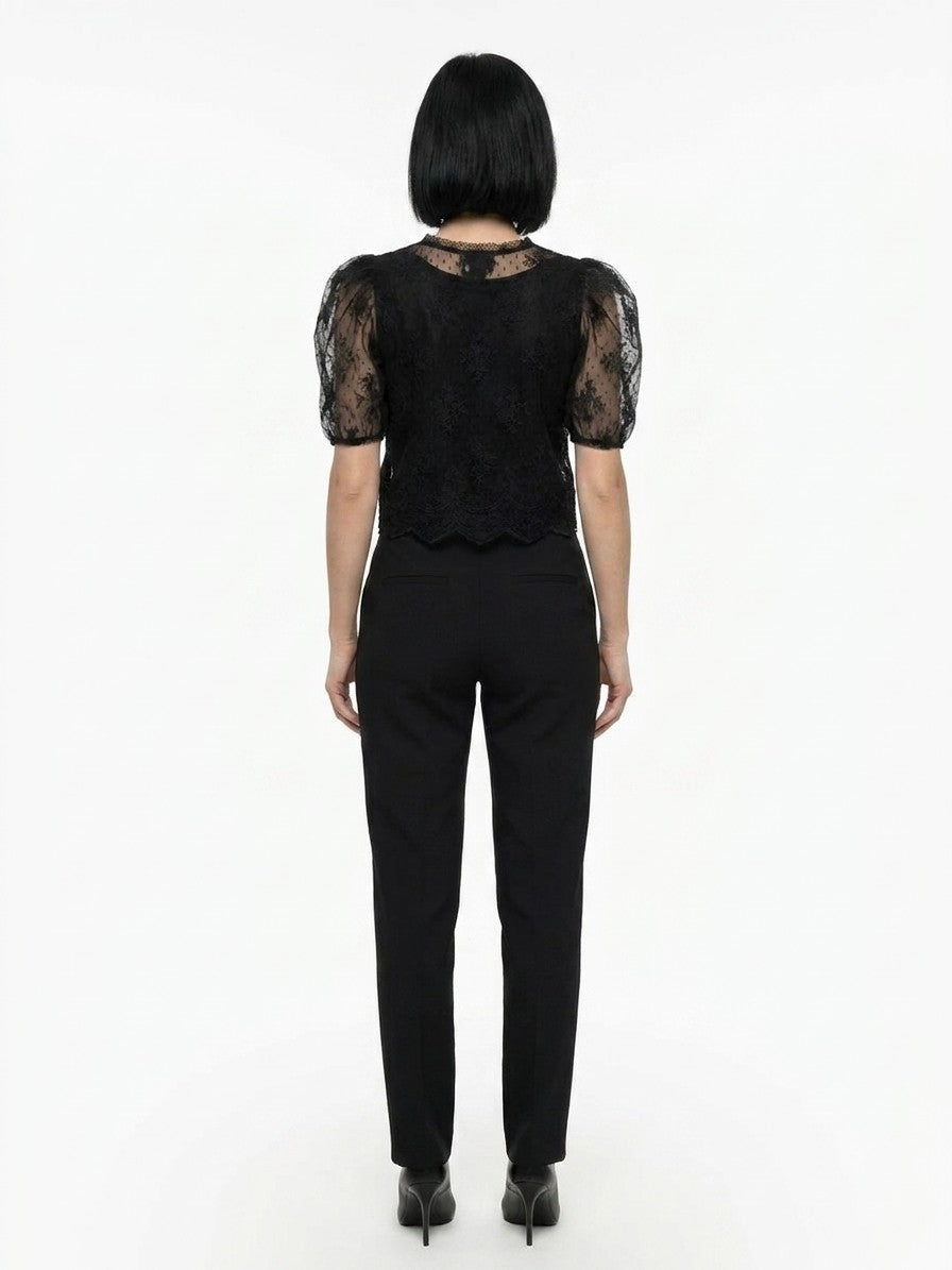 Dolce & Gabbana Schwarze Nylonbluse