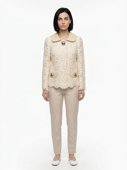 Dolce & Gabbana Beige Baumwolljacke