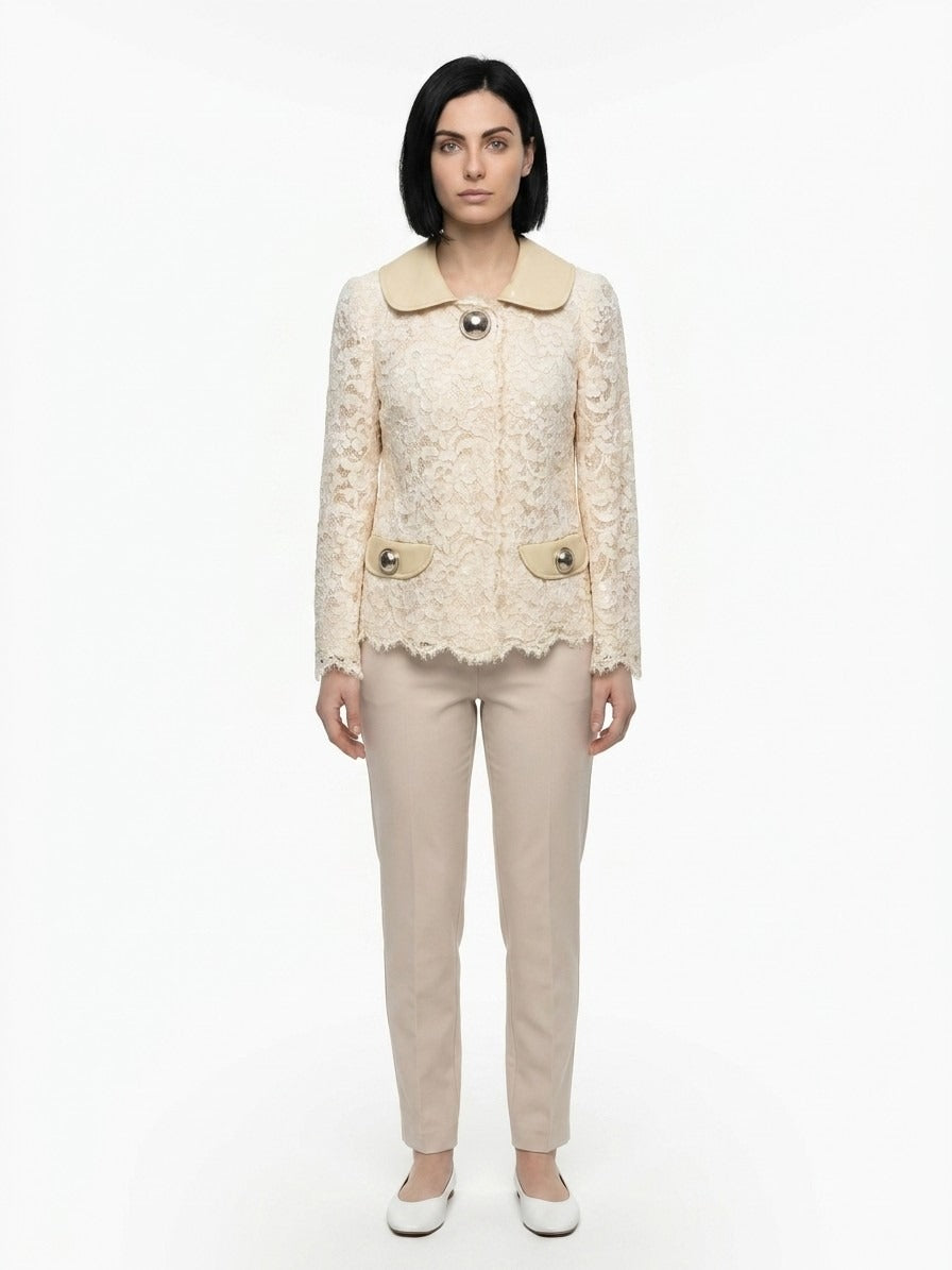Dolce & Gabbana Beige Baumwolljacke