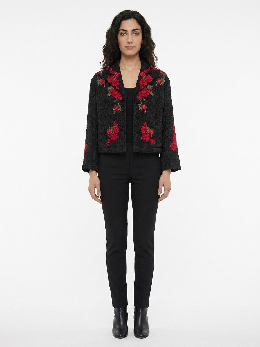 Dolce & Gabbana Schwarze Baumwoll-Shell-Jacke