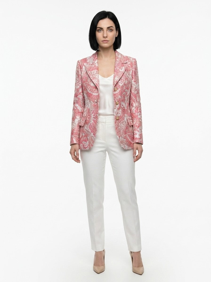 Dolce & Gabbana Mehrfarbiger Blazer aus Metallic-Fasern