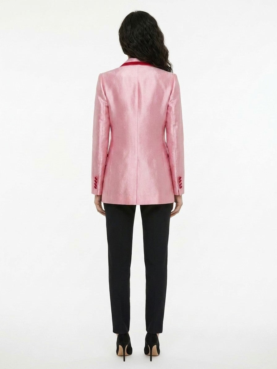 Dolce & Gabbana Elegante rosa Baumwolljacke für Sie