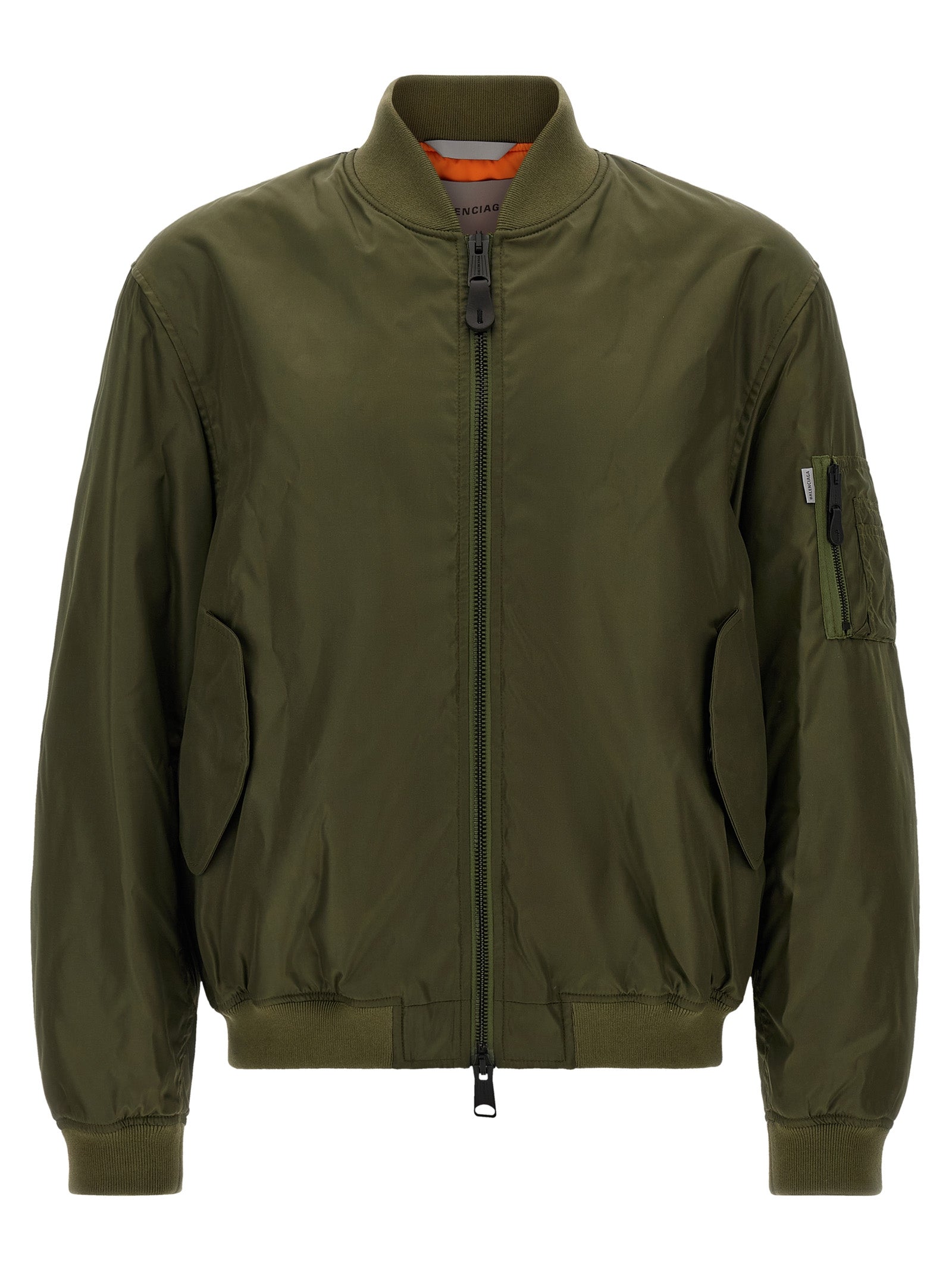 Balenciaga Zweifarbige Polyamid-Bomberjacke