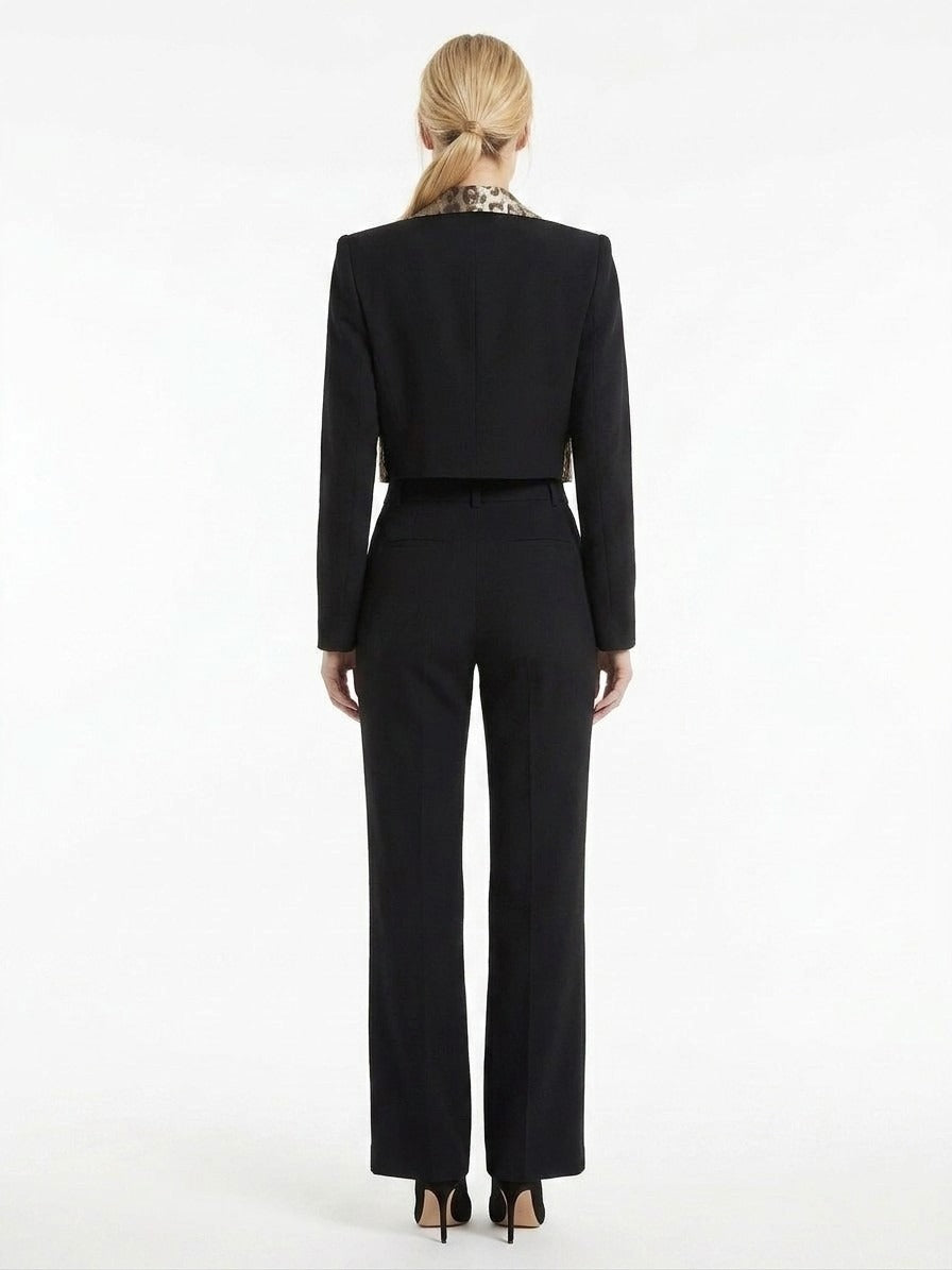 Dolce & Gabbana Schwarzer Blazer aus Elasthan