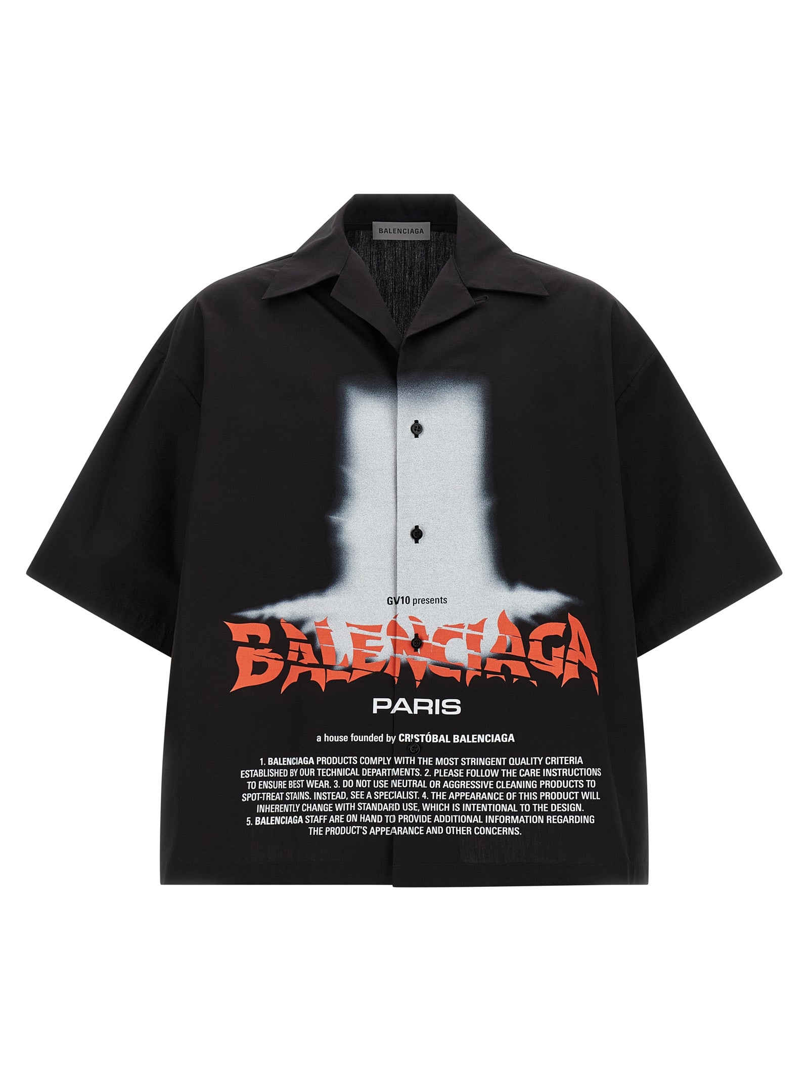 Balenciaga Schwarze Baumwollbluse