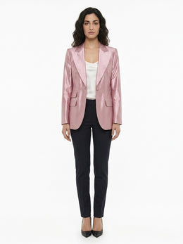 Dolce & Gabbana Pink Silk Blazer