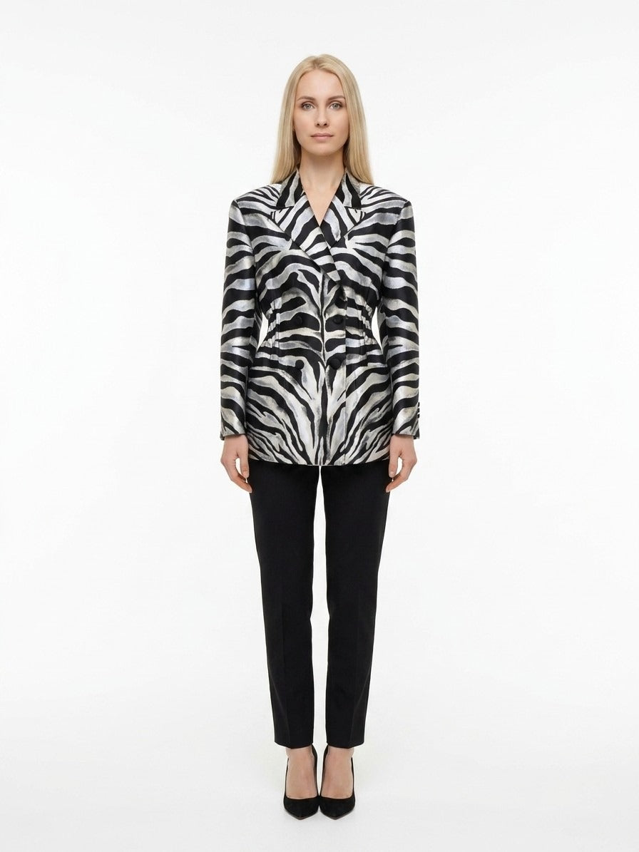 Dolce & Gabbana Mehrfarbiger Polyester-Blazer