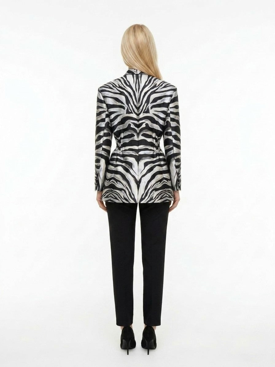 Dolce & Gabbana Mehrfarbiger Polyester-Blazer
