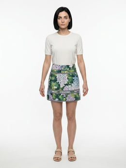 Dolce & Gabbana Mehrfarbiger Minirock aus Baumwolle