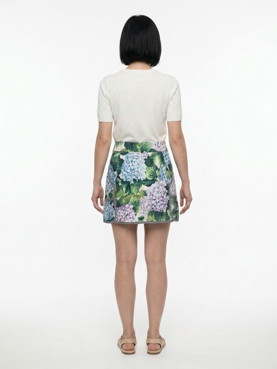 Dolce & Gabbana Mehrfarbiger Minirock aus Baumwolle