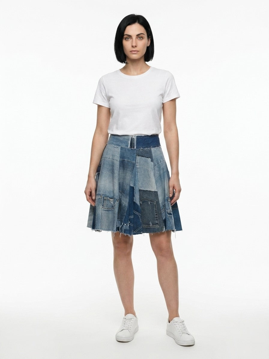 Dolce & Gabbana Mehrfarbiger Jeansrock