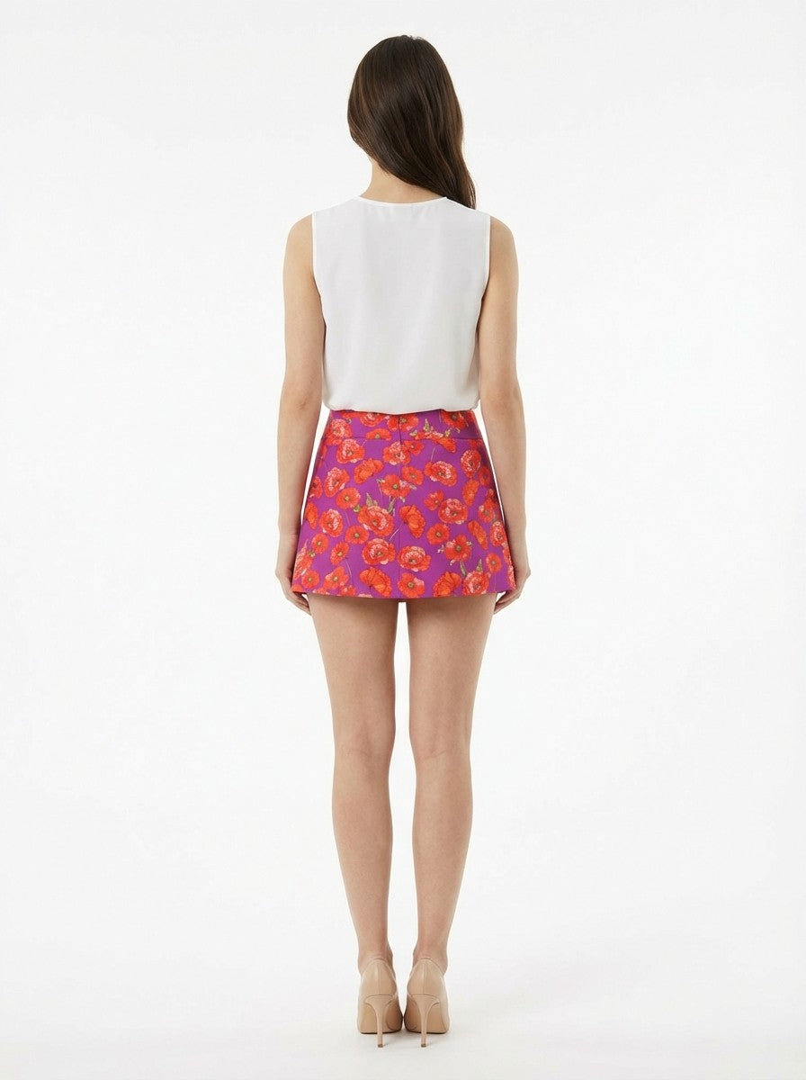 Dolce & Gabbana Mehrfarbiger Minirock aus Baumwolle