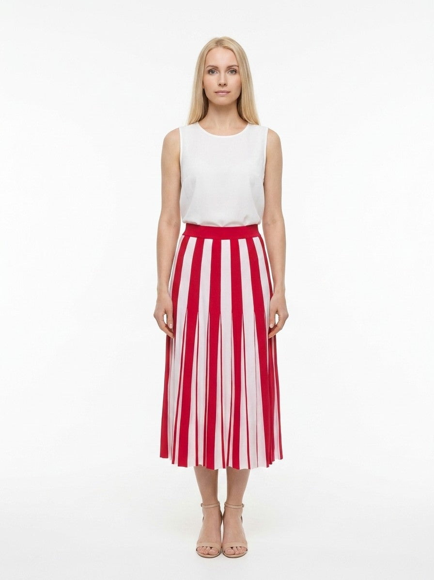 Dolce & Gabbana Midi-Rock aus Bicolor-Elastan