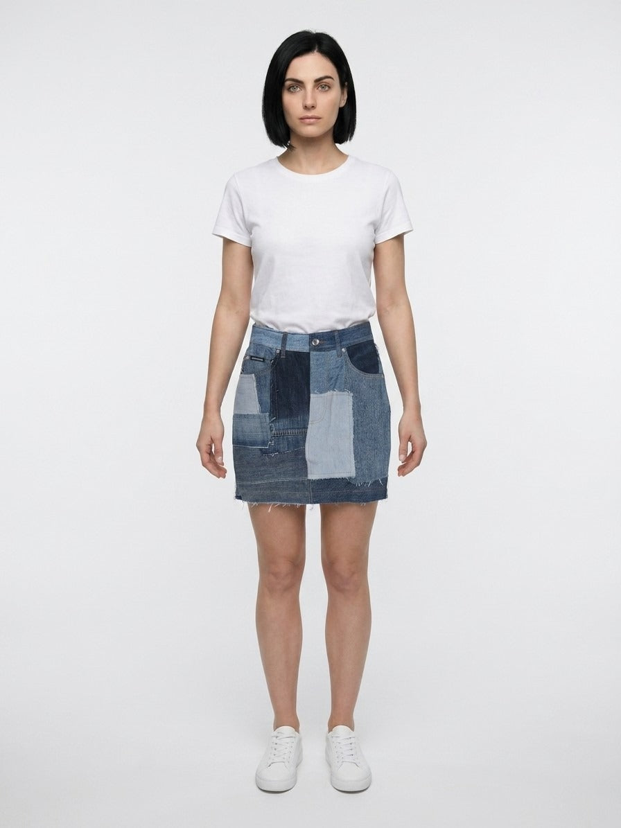 Dolce & Gabbana Mehrfarbiger Minirock aus Baumwolle