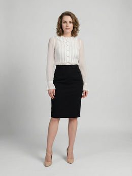 Dolce & Gabbana Weißes Polyamid-Hemd