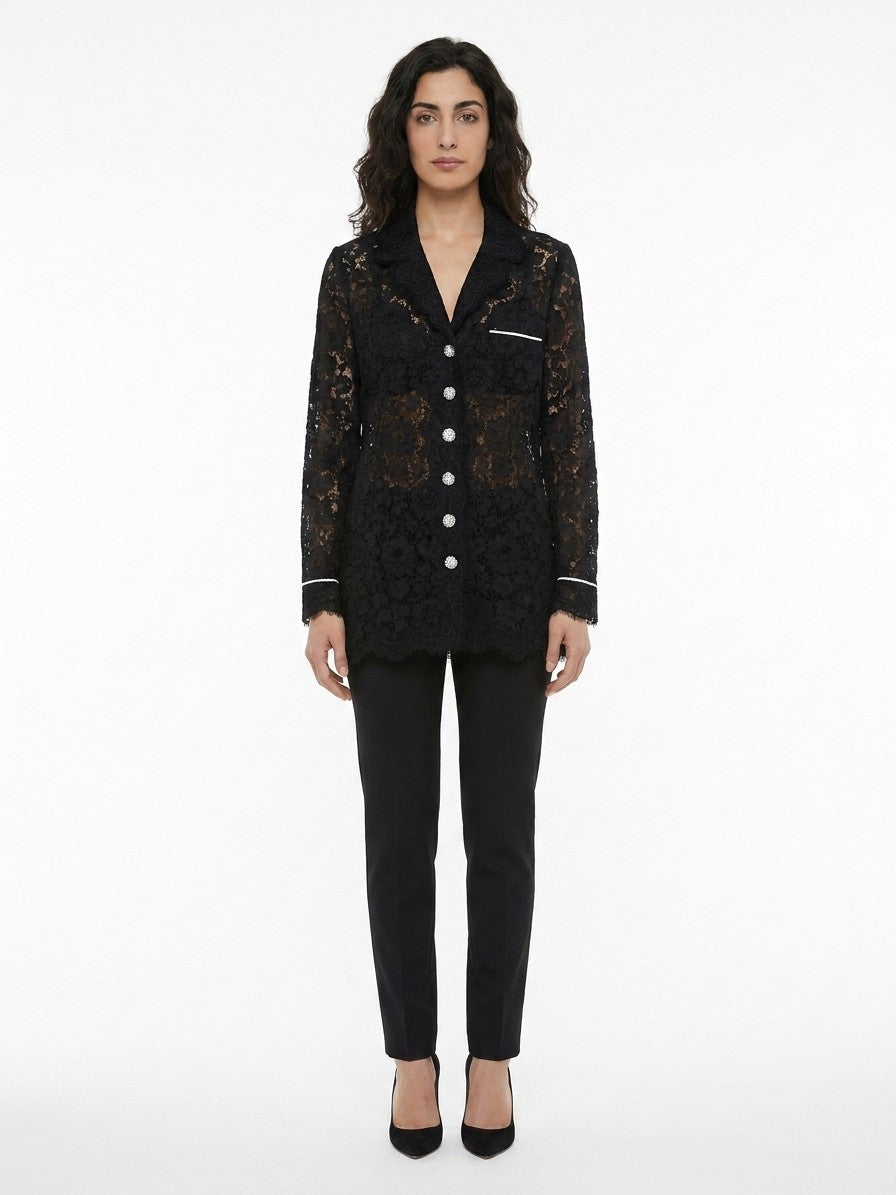 Dolce & Gabbana Schwarzer Baumwollblazer