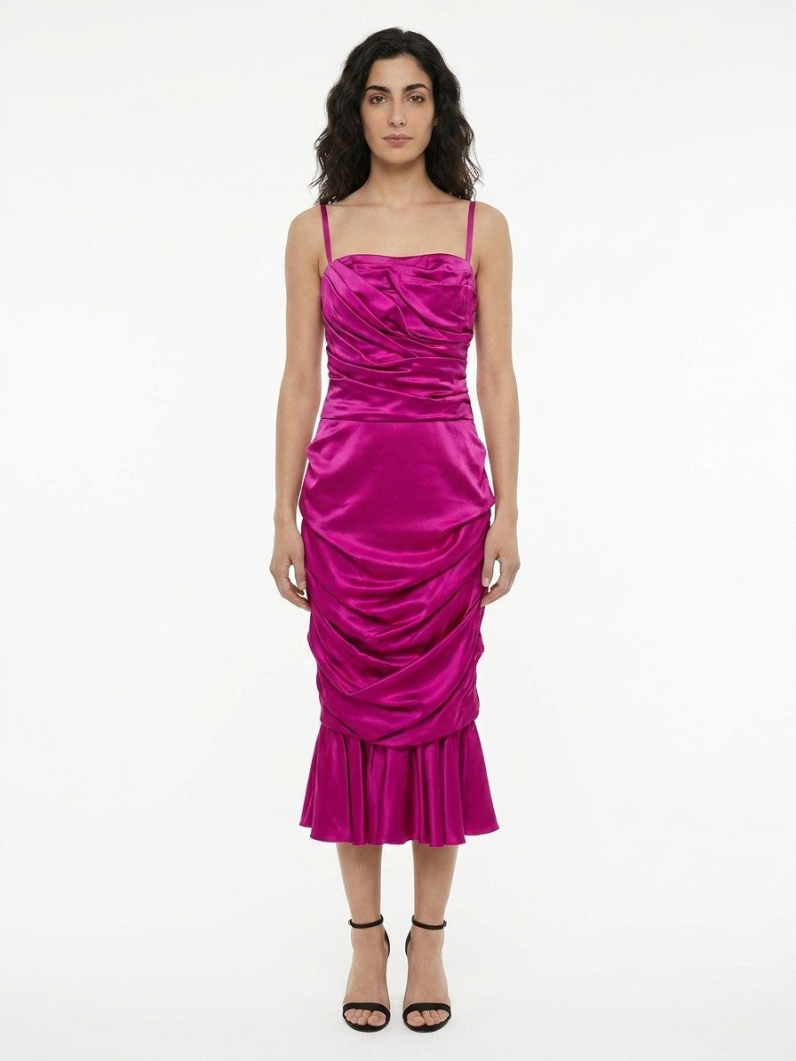 Dolce & Gabbana Violettes Etuikleid aus Elasthan