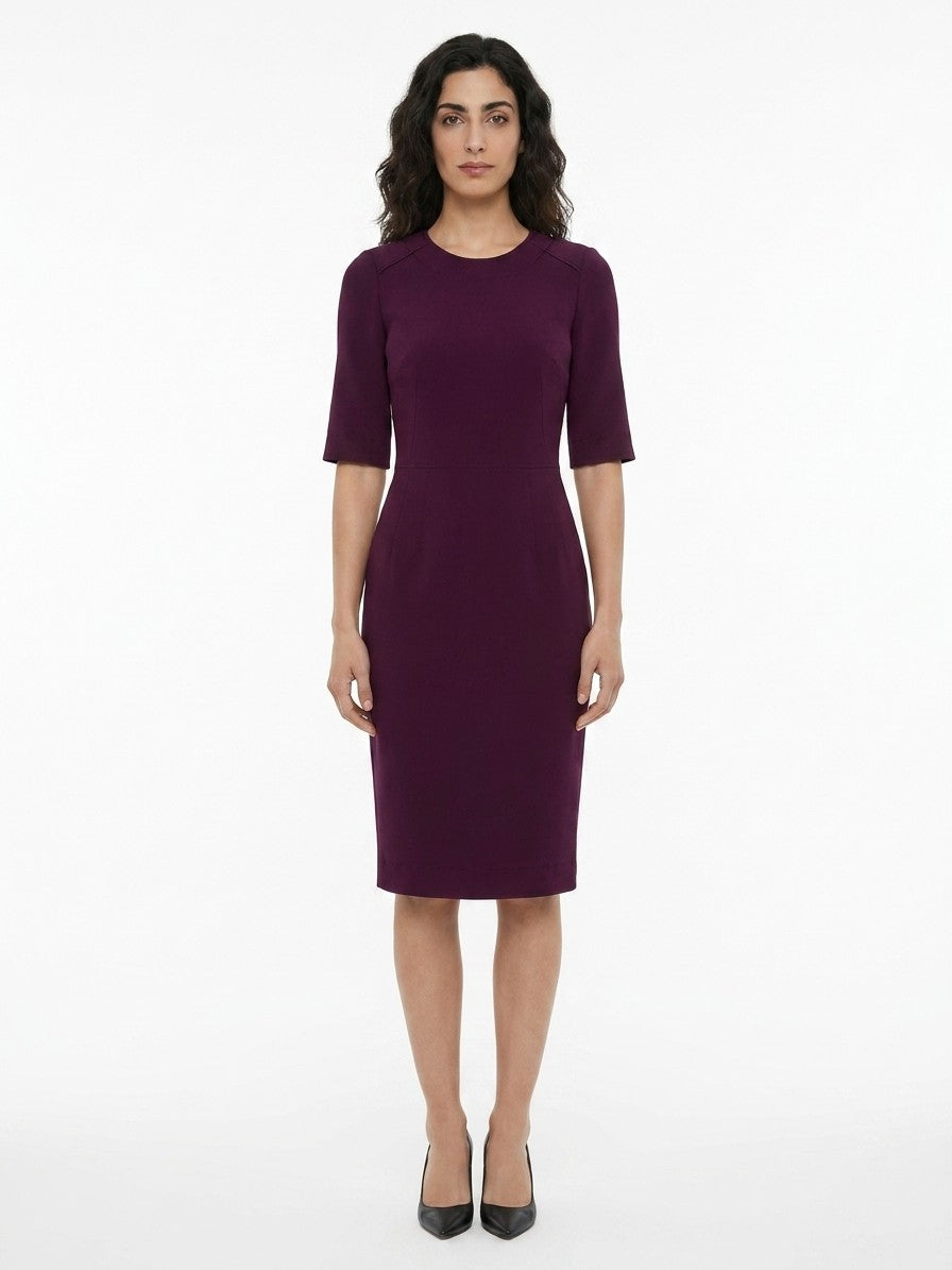 Dolce & Gabbana Lila Azetat Freizeitkleid