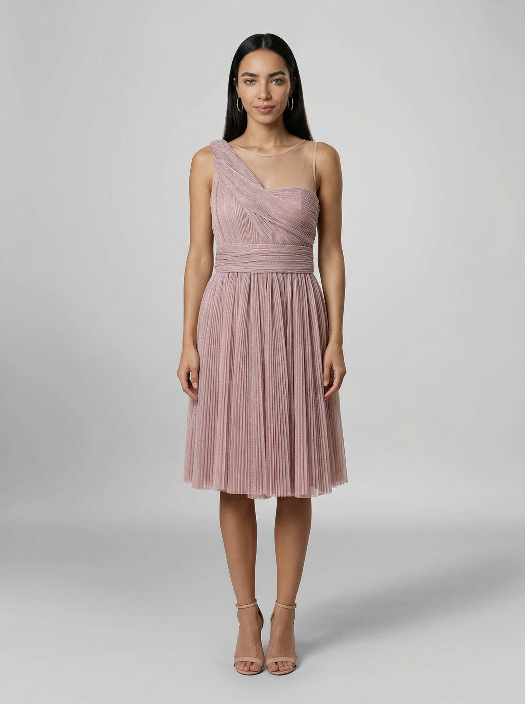 Dolce & Gabbana Violettes Baumwoll-Cocktailkleid