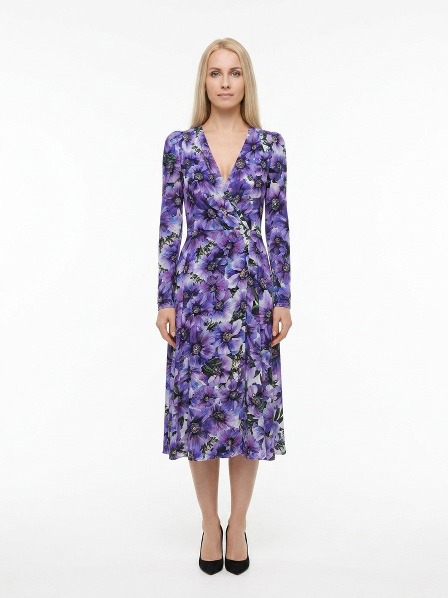Dolce & Gabbana Mehrfarbiges Seiden-Freizeitkleid