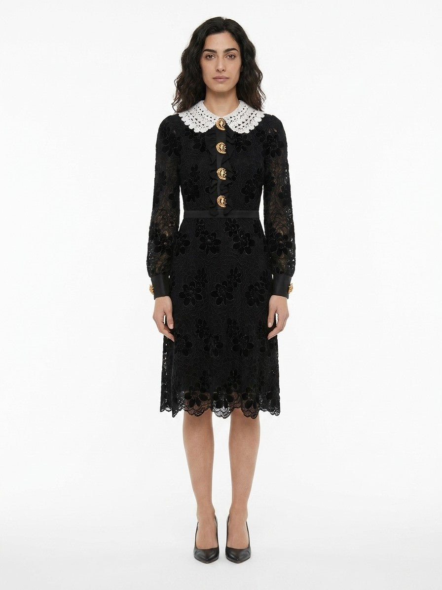 Dolce & Gabbana Schwarzes Cocktailkleid aus Polyester