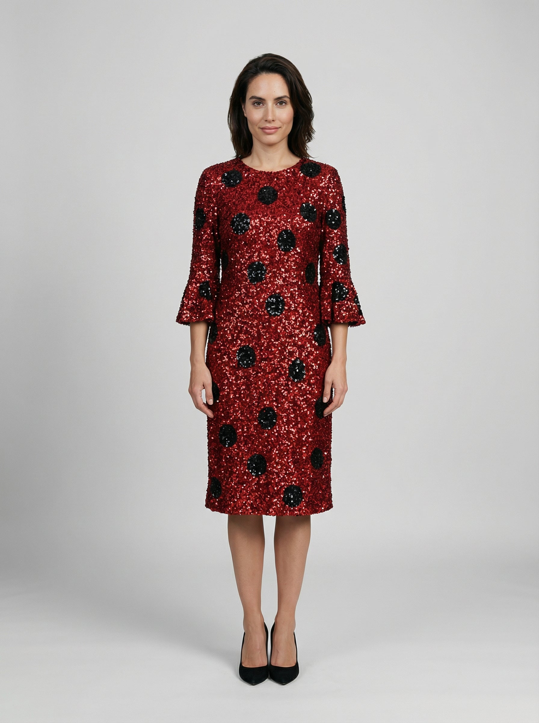 Dolce & Gabbana Multicolor Cotton Cocktail Dress