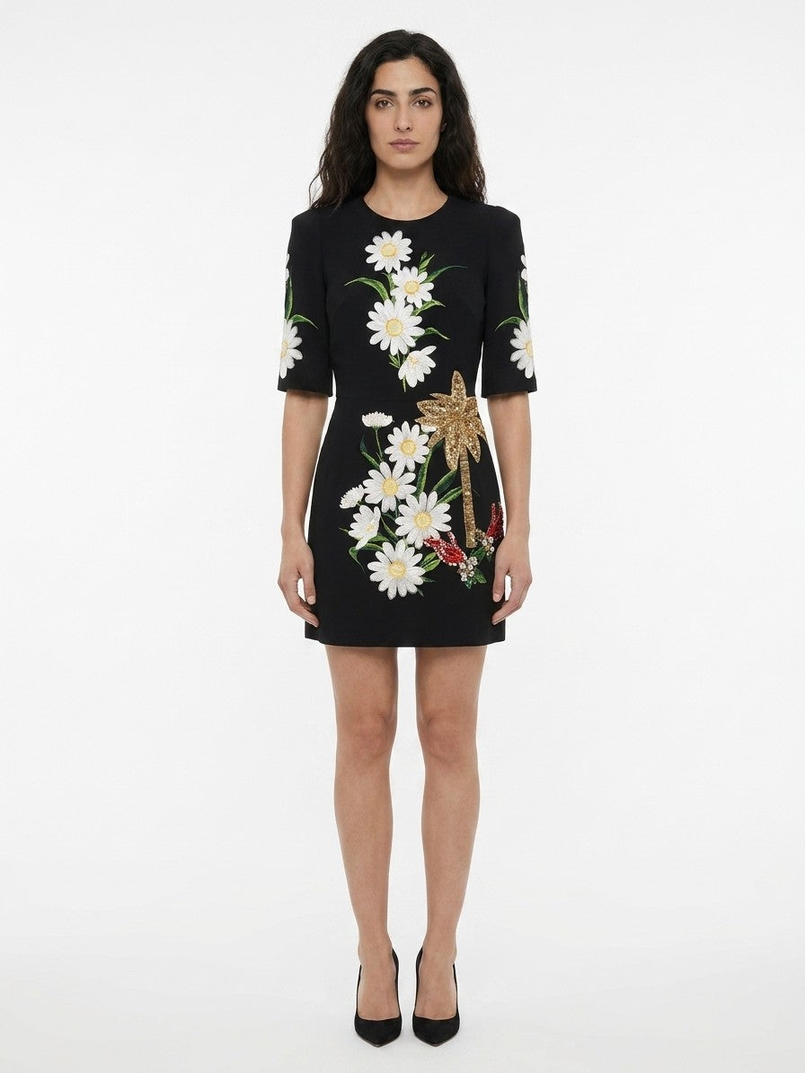 Dolce & Gabbana Multicolor Wool Casual Dress