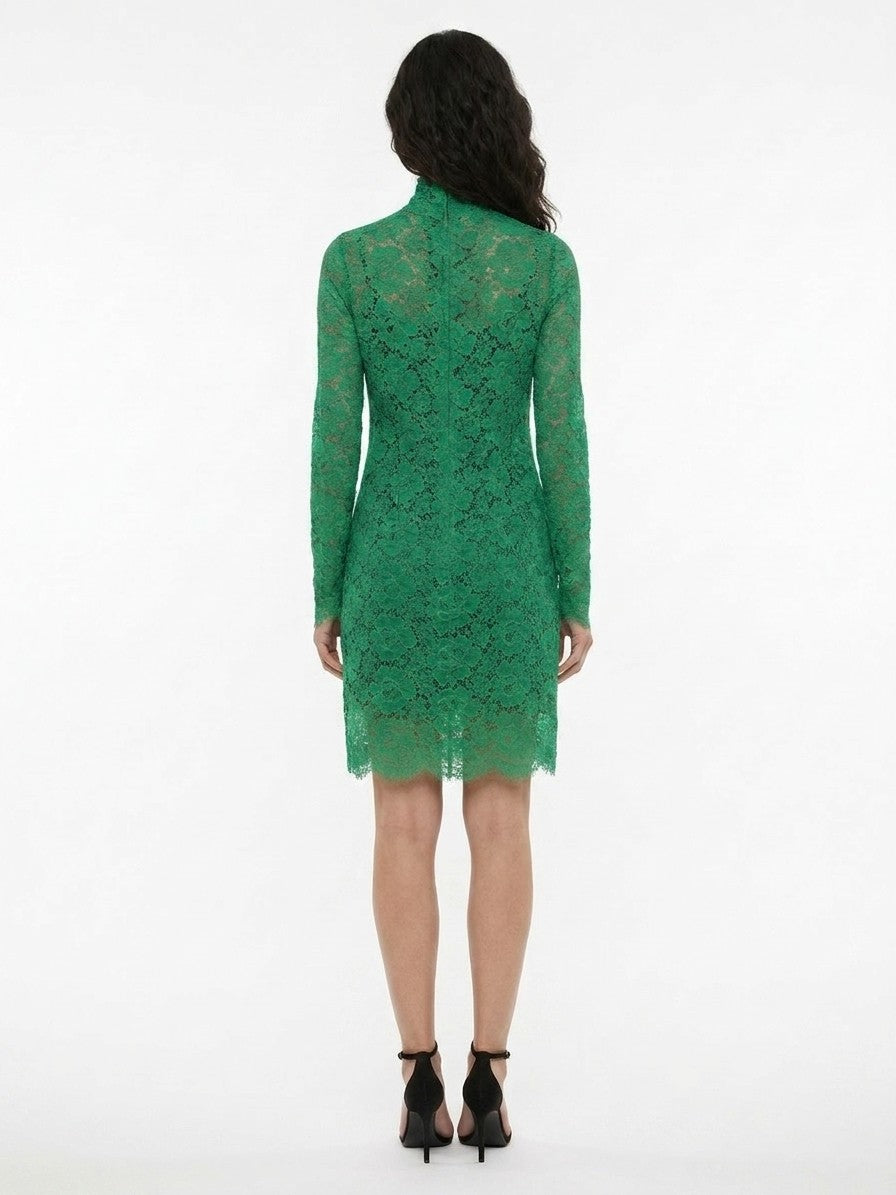 Dolce & Gabbana Grünes Baumwollkleid für den Alltag