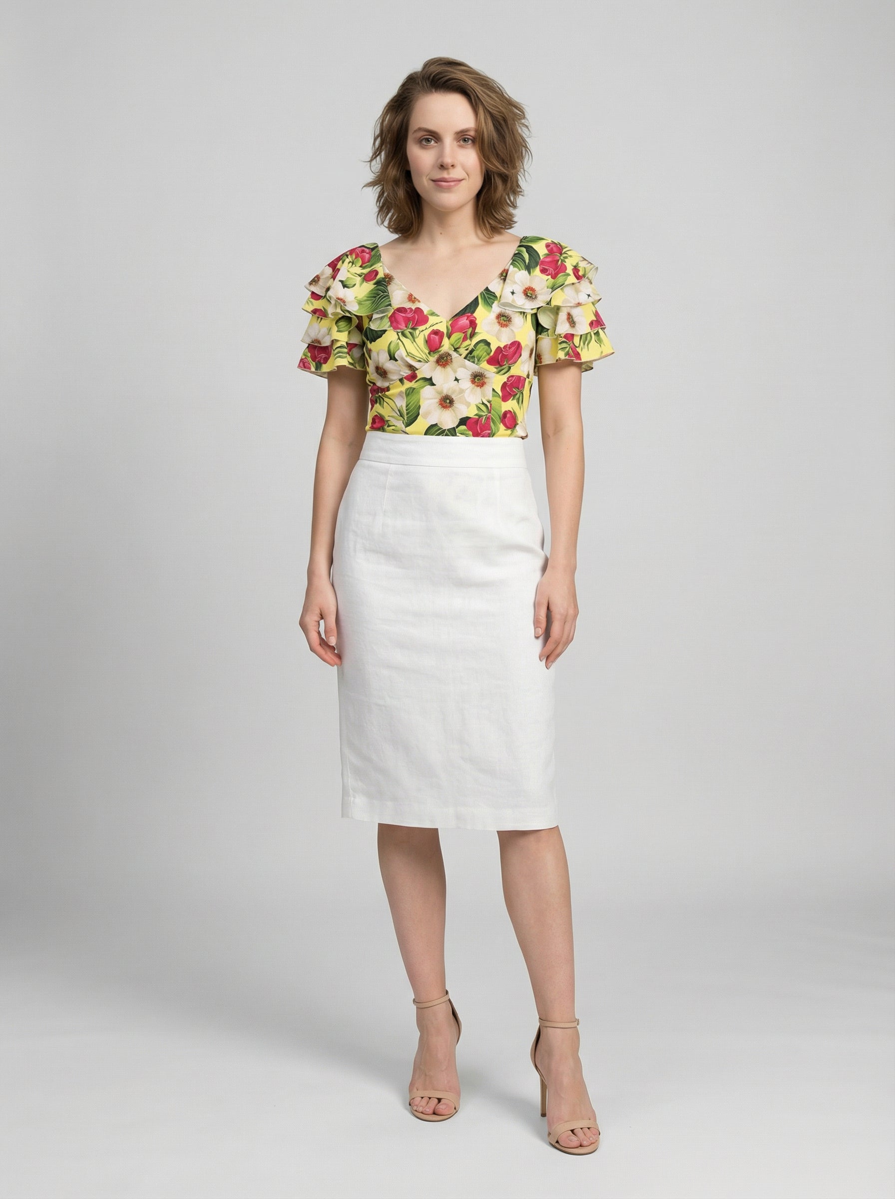 Dolce & Gabbana Mehrfarbiges Hemd aus Elasthan mit Muster