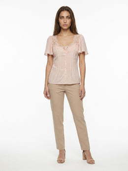Dolce & Gabbana Pink Elastane Blouse
