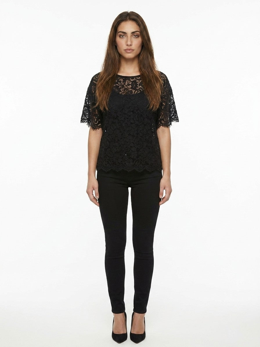Dolce & Gabbana Schwarzes Baumwoll-T-Shirt