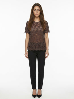 Dolce & Gabbana Braunes Baumwoll-T-Shirt