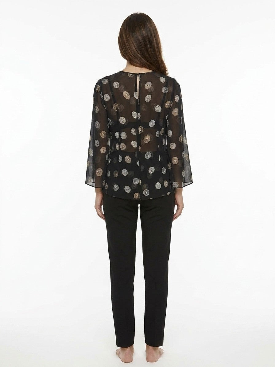Dolce & Gabbana Mehrfarbiges Seidenhemd mit Muster