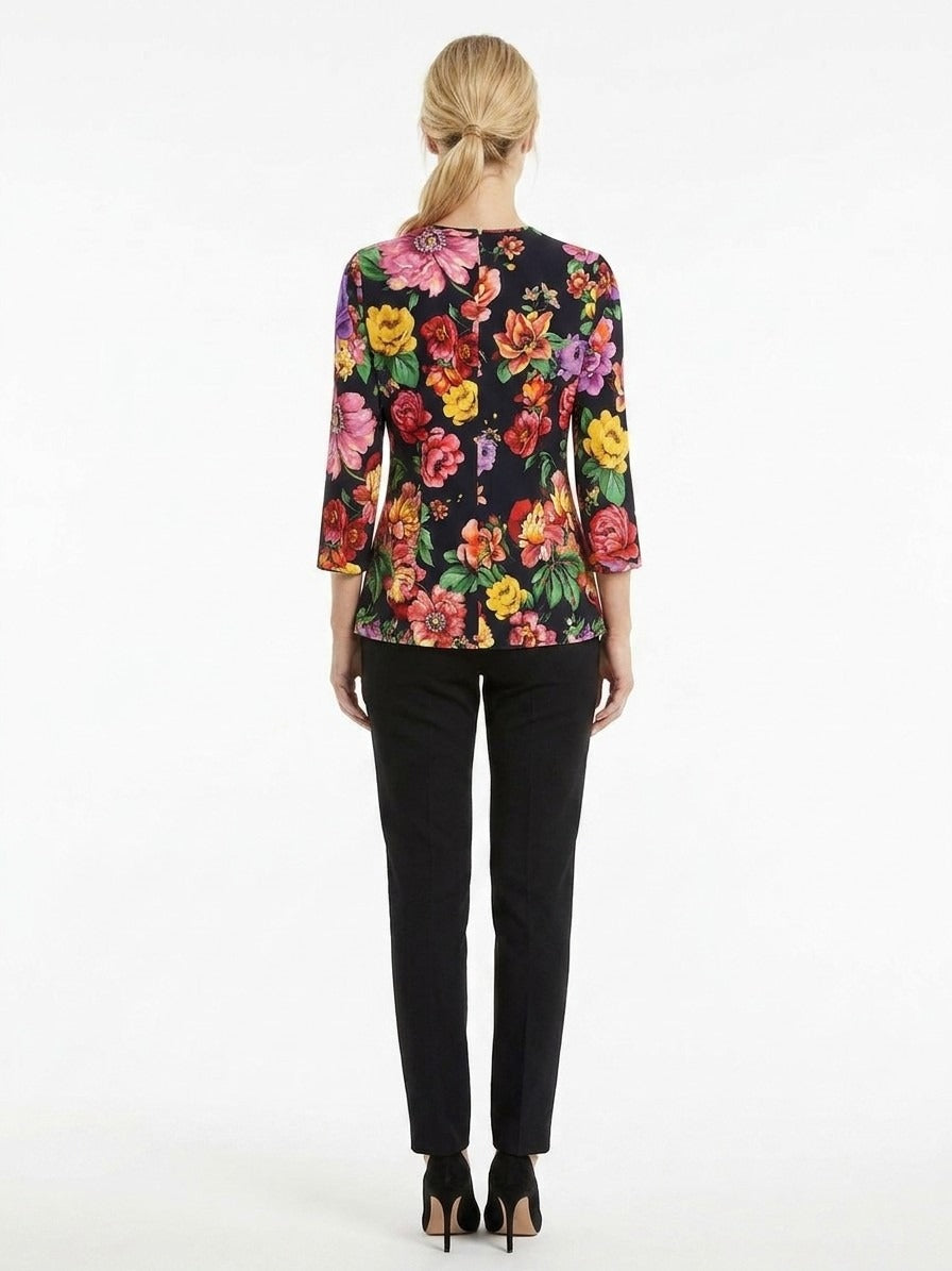Dolce & Gabbana Mehrfarbiges Hemd aus Elasthan mit Muster